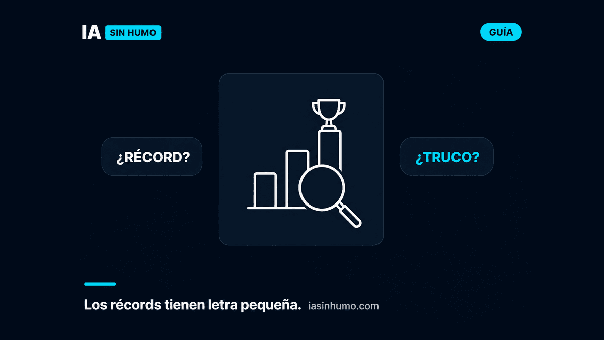 Cómo leer un benchmark de IA sin que te la cuelen